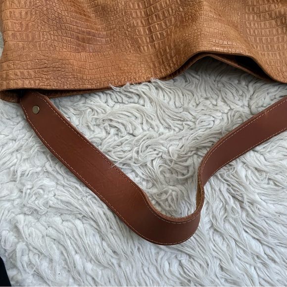 Parker Thatch XL Jane Slouch Bag  - Leather Tan Croco - Picture 11 of 14